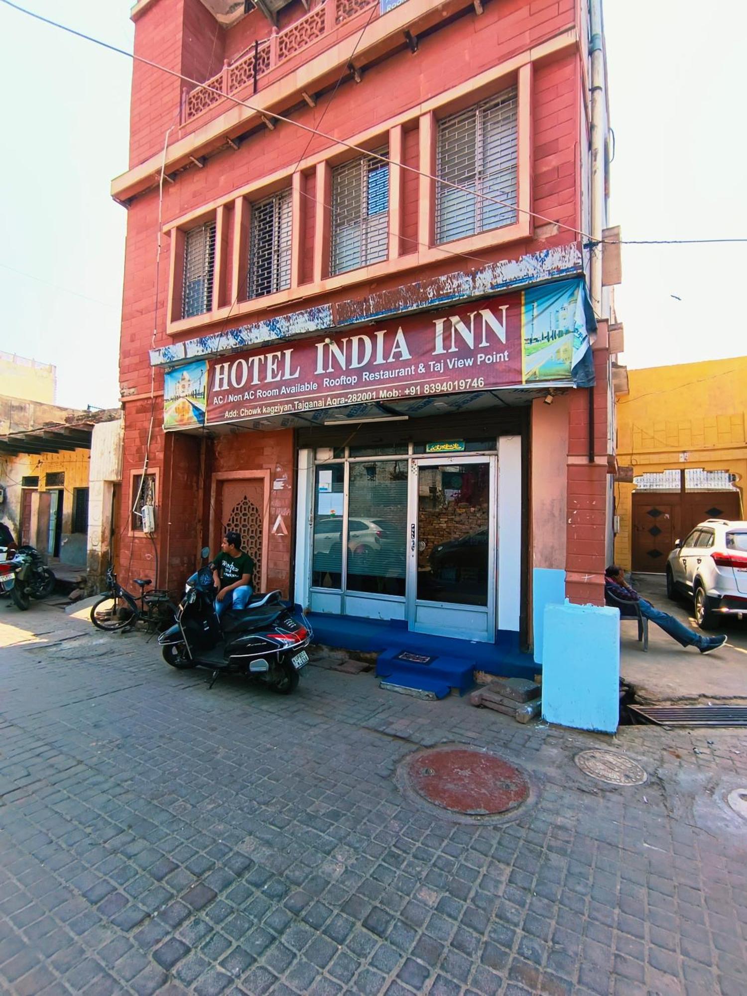 אגרה Hotel India Inn Walking Distance From Taj Mahal-- Rooftop Taj Mahal View מראה חיצוני תמונה